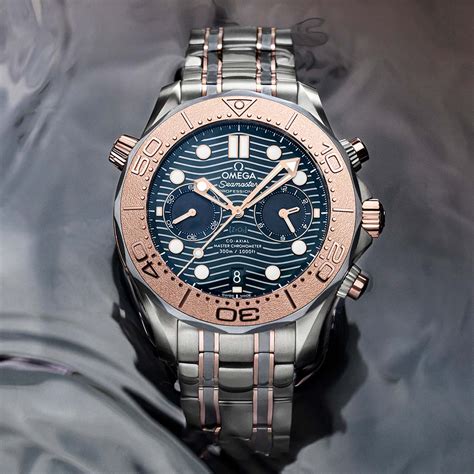 omega seamaster 300 titanium sedna gold|omega seamaster titanium.